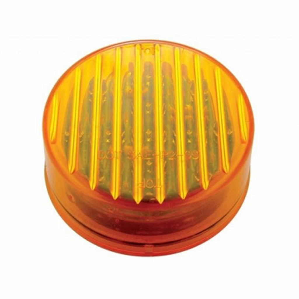 13 LED 2-1/2" Round Clearance/Marker Light - Amber LEDs (Amber Lens)