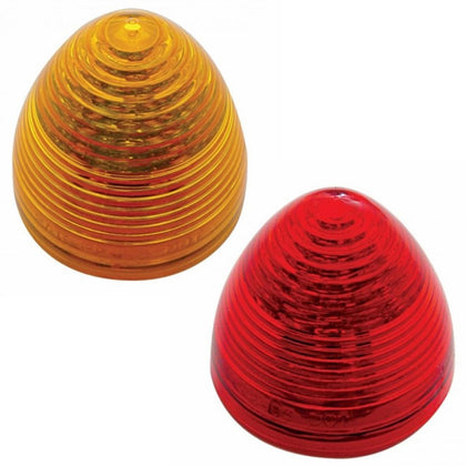 13 LED 2-1/2" Round Beehive Clearance/Marker Light - Amber or Red LEDs (Amber or Red Lens)