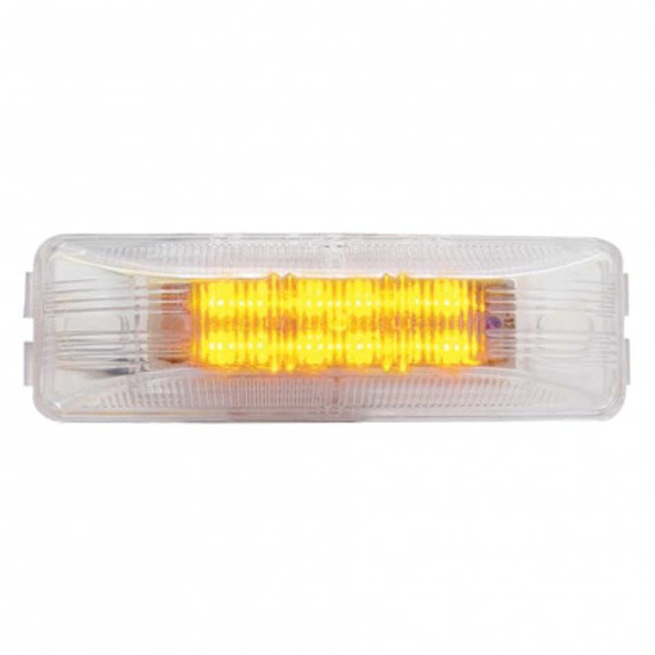 12 LED Rectangular Clearance/Marker Light - Amber or Red LEDs (Amber or Red Lens)