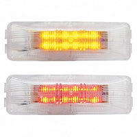 12 LED Rectangular Clearance/Marker Light - Amber or Red LEDs (Amber or Red Lens)