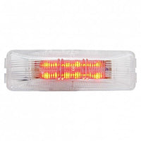 12 LED Rectangular Clearance/Marker Light - Amber or Red LEDs (Amber or Red Lens)