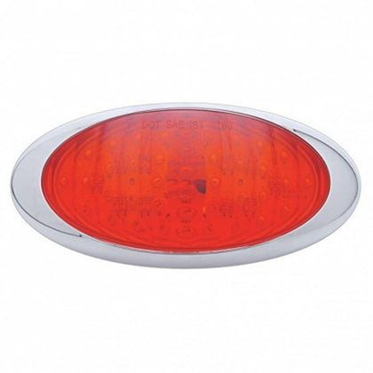 40 LED Oval Phantom III Stop, Turn & Tail Light - Red LEDs (Red Lens)