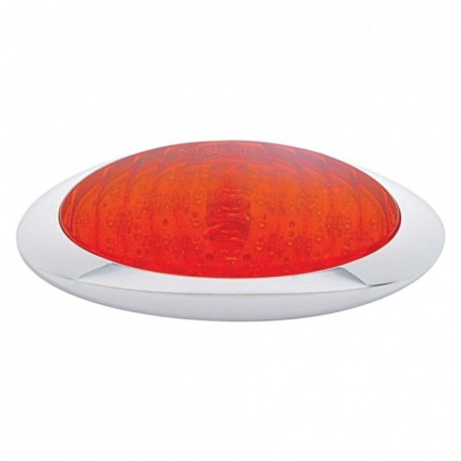 40 LED Oval Phantom III Stop, Turn & Tail Light - Red LEDs (Red Lens)
