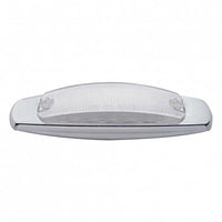 12 LED Rectangular Clearance/Marker Light w/ Chrome Bezel - Amber or Red LEDs (Amber or Clear Lens)