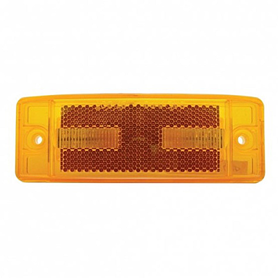 16 LED Rectangular Clearance/Marker Light w/ Reflex Lens - Amber or Red LEDs (Amber or Red Lens)