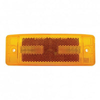 16 LED Rectangular Clearance/Marker Light w/ Reflex Lens - Amber or Red LEDs (Amber or Red Lens)