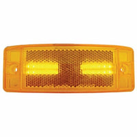 16 LED Rectangular Clearance/Marker Light w/ Reflex Lens - Amber or Red LEDs (Amber or Red Lens)