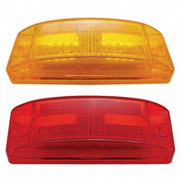 16 LED Rectangular Clearance/Marker Light w/ Reflex Lens - Amber or Red LEDs (Amber or Red Lens)