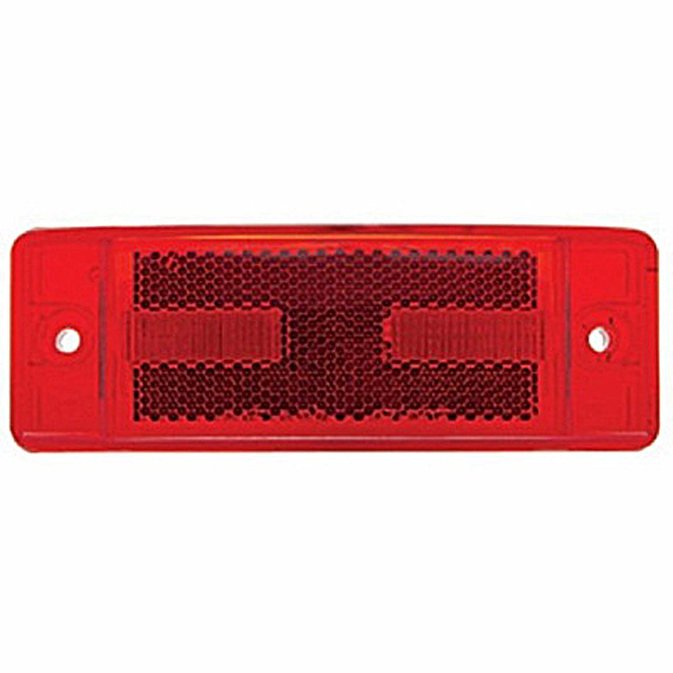 16 LED Rectangular Clearance/Marker Light w/ Reflex Lens - Amber or Red LEDs (Amber or Red Lens)