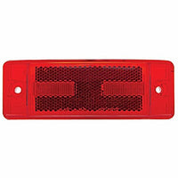 16 LED Rectangular Clearance/Marker Light w/ Reflex Lens - Amber or Red LEDs (Amber or Red Lens)