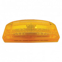 8 LED Rectangular Clearance/Marker Light w/ Reflex Lens - Amber or Red LEDs (Amber or Red Lens)