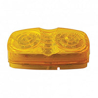 14 LED Reflector Rectangular Clearance/Marker Light - Amber or Red LEDs (Amber or Red Lens)