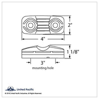 14 LED Reflector Rectangular Clearance/Marker Light - Amber or Red LEDs (Amber or Red Lens)