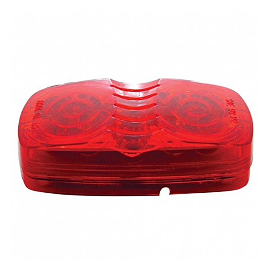 14 LED Reflector Rectangular Clearance/Marker Light - Amber or Red LEDs (Amber or Red Lens)