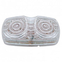 16 LED 4" X 2" Rectangular Clearance/Marker Light - Amber or Red Lens (Clear Lens)