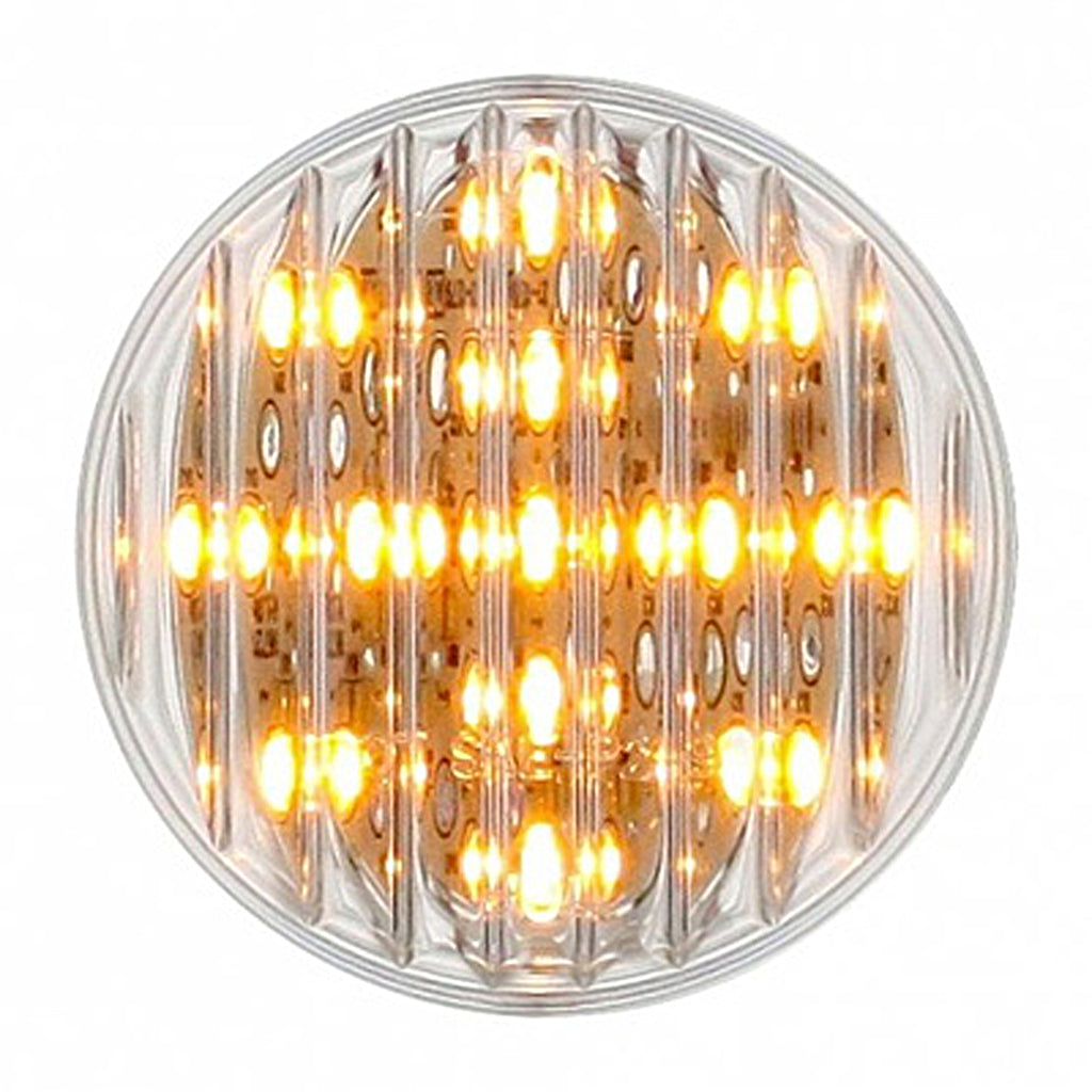 13 LED 2-1/2" Round Clearance/Marker Light - Amber or Red LEDs (Clear Lens)