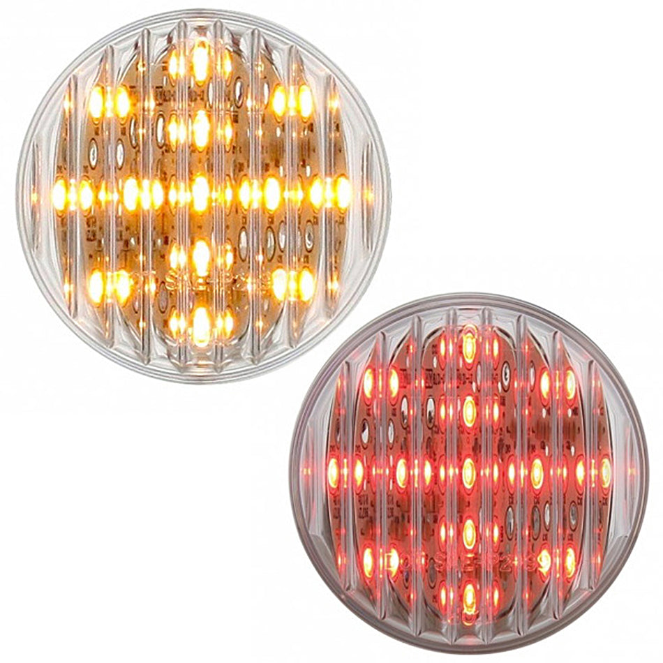 13 LED 2-1/2" Round Clearance/Marker Light - Amber or Red LEDs (Clear Lens)
