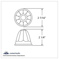 United Pacific - 11 LED Watermelon Light - Amber LEDs (Amber or Clear Lens)