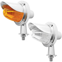 11 LED 1-1/8" Arm Watermelon Honda Light Kit w/ Visor - Amber LEDs (Amber or Clear Lens)