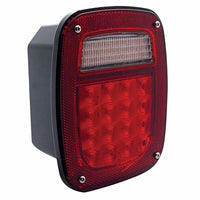 LED Universal Combination Tail Light With or Without License Light - Red LEDs (Red Lens)