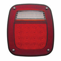 LED Universal Combination Tail Light With or Without License Light - Red LEDs (Red Lens)