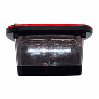 LED Universal Combination Tail Light With or Without License Light - Red LEDs (Red Lens)