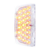 31 LED Turn Signal Light For 1987-2007 Peterbilt 379/378/357 - Amber LEDs (Clear Lens)
