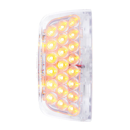31 LED Turn Signal Light For 1987-2007 Peterbilt 379/378/357 - Amber LEDs (Clear Lens)