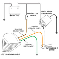 31 LED Turn Signal Light For 1987-2007 Peterbilt 379/378/357 - Amber LEDs (Clear Lens)