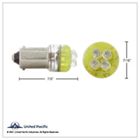 United Pacific - 4 Micro LED 1893 Type Bulb - Various Colors (2-Pack)