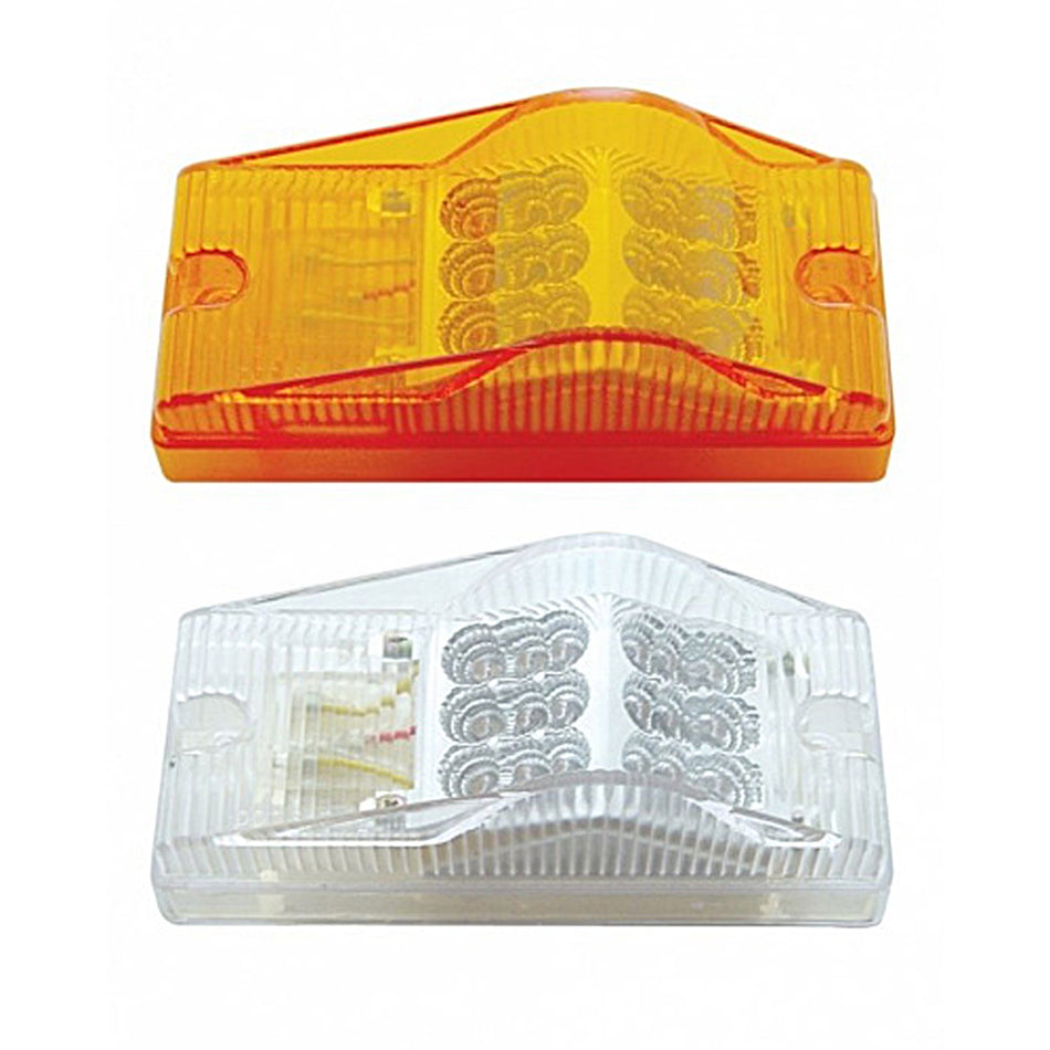18 LED Reflector Park, Turn & Clearance Light - Amber LEDs (Amber or Clear Lens)