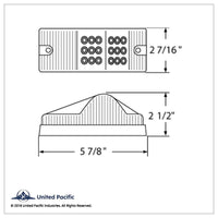 18 LED Reflector Park, Turn & Clearance Light - Amber LEDs (Amber or Clear Lens)