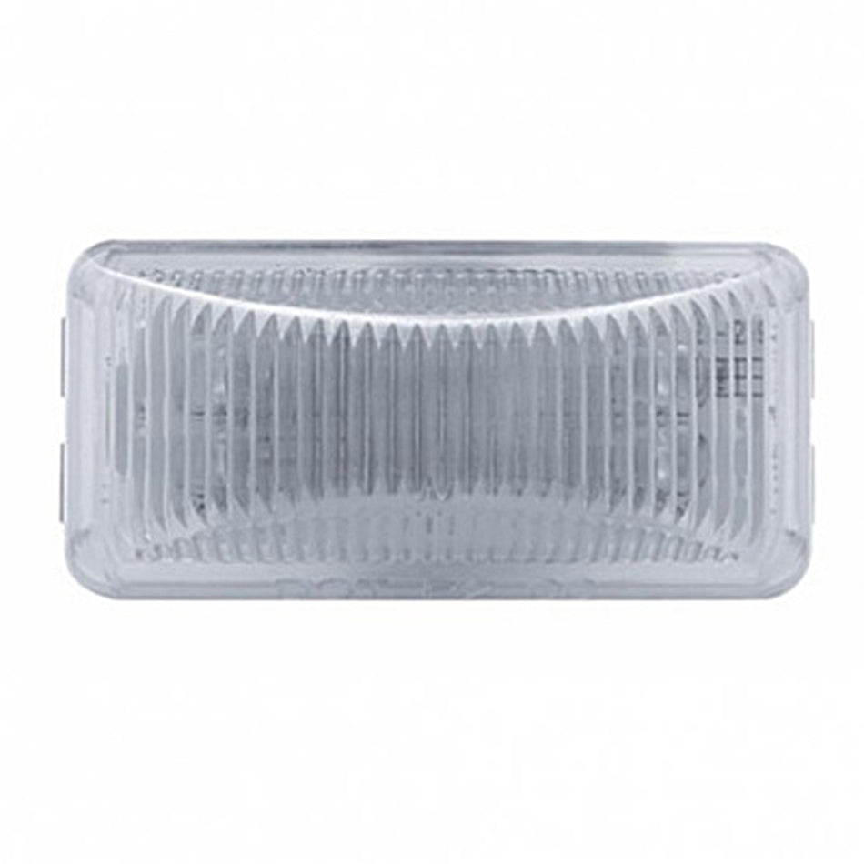 6 LED Rectangular Clearance/Marker Light - Amber LEDs (Clear Lens)