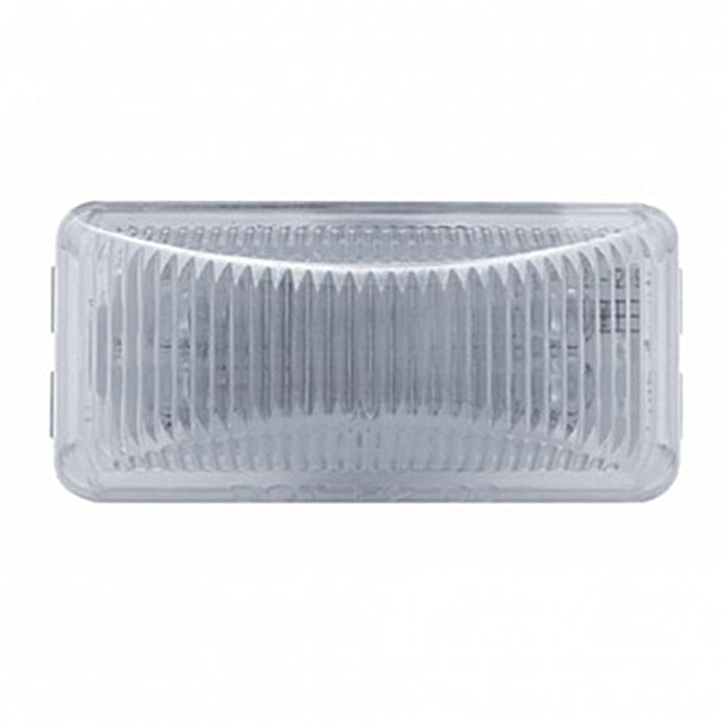 6 LED Rectangular Clearance/Marker Light - Amber LEDs (Clear Lens)