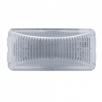 6 LED Rectangular Clearance/Marker Light - Amber LEDs (Clear Lens)