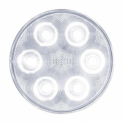 United Pacific - 6 LED 4" Back-Up Light - White LEDs (Clear Lens)