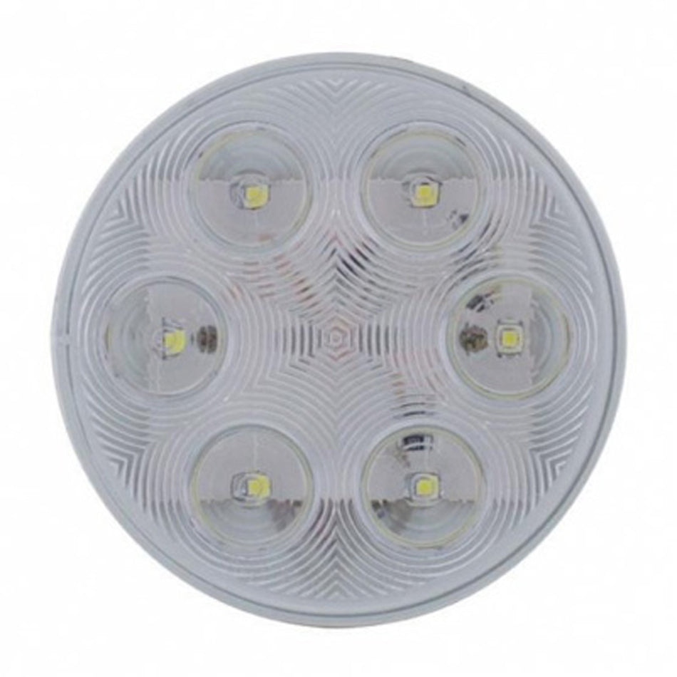 United Pacific - 6 LED 4" Back-Up Light - White LEDs (Clear Lens)