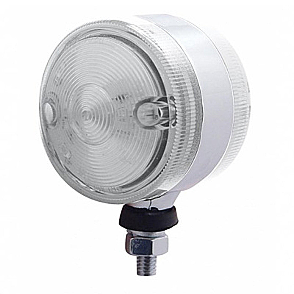 15 LED 3" Double Face Light - Amber & Red LEDs (Clear Lens)