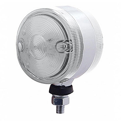 15 LED 3" Double Face Light - Amber & Red LEDs (Clear Lens)