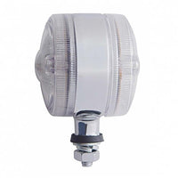 15 LED 3" Double Face Light - Amber & Red LEDs (Clear Lens)