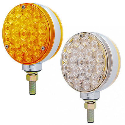 42 LED Double Face Turn Signal Light - Amber LEDs (Amber or Clear Lens)