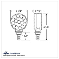 42 LED Double Face Turn Signal Light - Amber LEDs (Amber or Clear Lens)