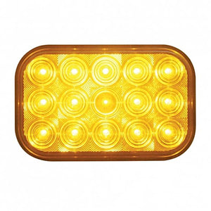 15 LED Rectangular Turn Signal Light - Amber LEDS (Amber or Clear Lens)