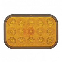 15 LED Rectangular Turn Signal Light - Amber LEDS (Amber or Clear Lens)