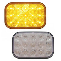 15 LED Rectangular Turn Signal Light - Amber LEDS (Amber or Clear Lens)