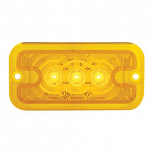 3 LED Clearance Marker Light - Amber or Red LEDs (Amber, Red or Clear Lens)