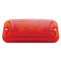 3 LED Clearance Marker Light - Amber or Red LEDs (Amber, Red or Clear Lens)