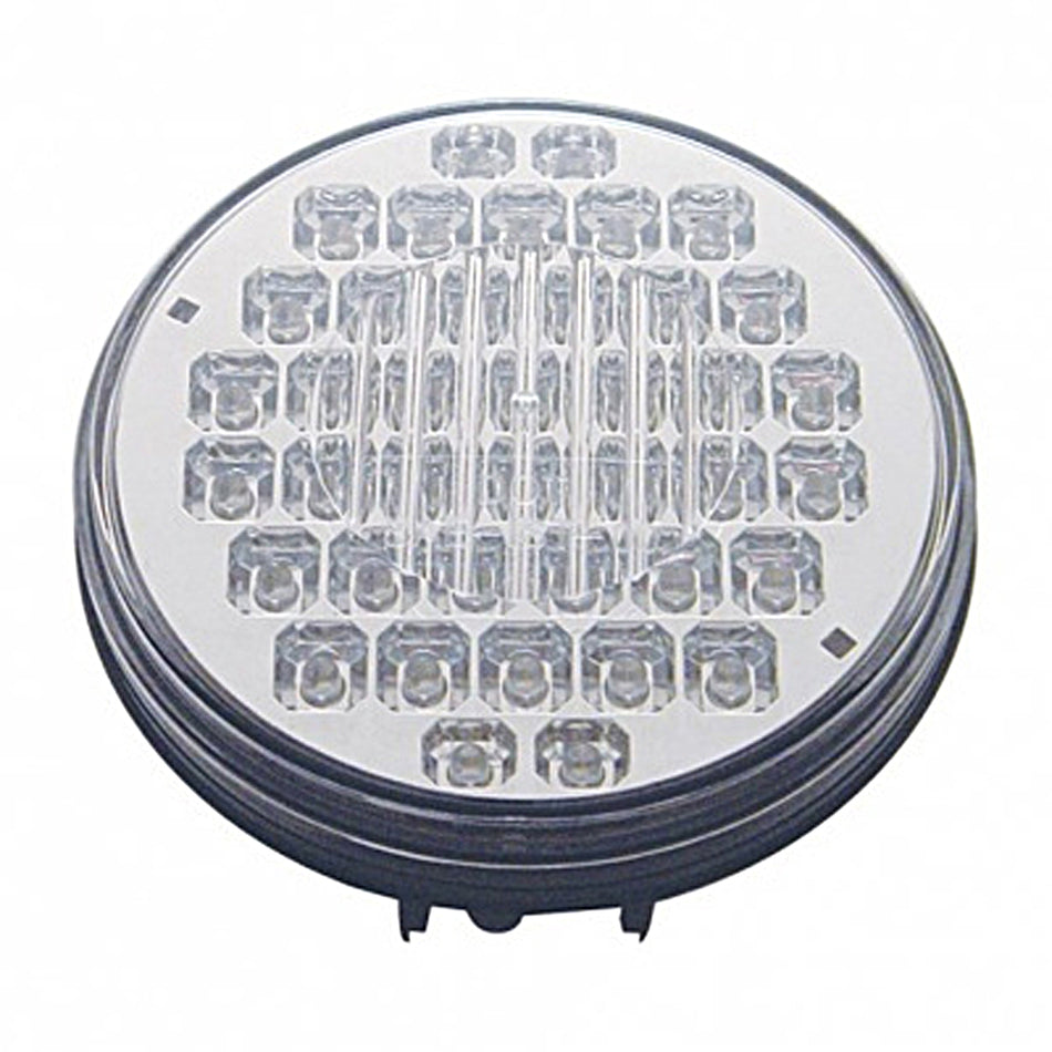 40 LED 4" Round Stop, Turn & Tail Light - Red LEDs (Red or Clear Lens)