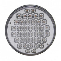 40 LED 4" Round Stop, Turn & Tail Light - Red LEDs (Red or Clear Lens)