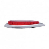 39 LED "Teardrop" Stop, Turn & Tail Light With Plastic Bezel - Red LEDs (Red Lens)
